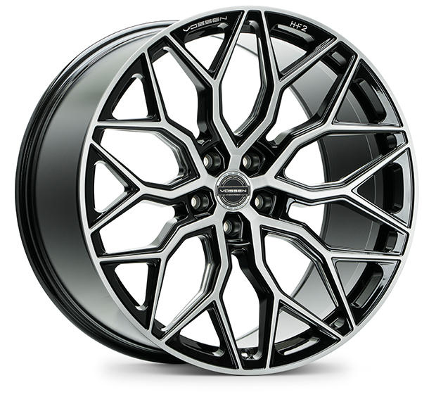 Vossen HF-2 20x9 ET32 5x112 Flat Brushed Gloss Black